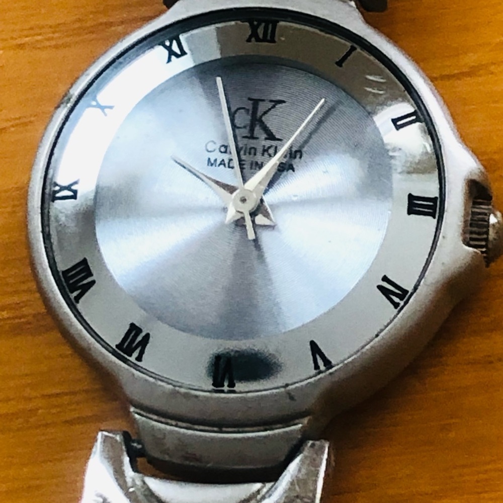 Calvin Klein Women's Silver Stainless Steel Watch with Roman Numerals